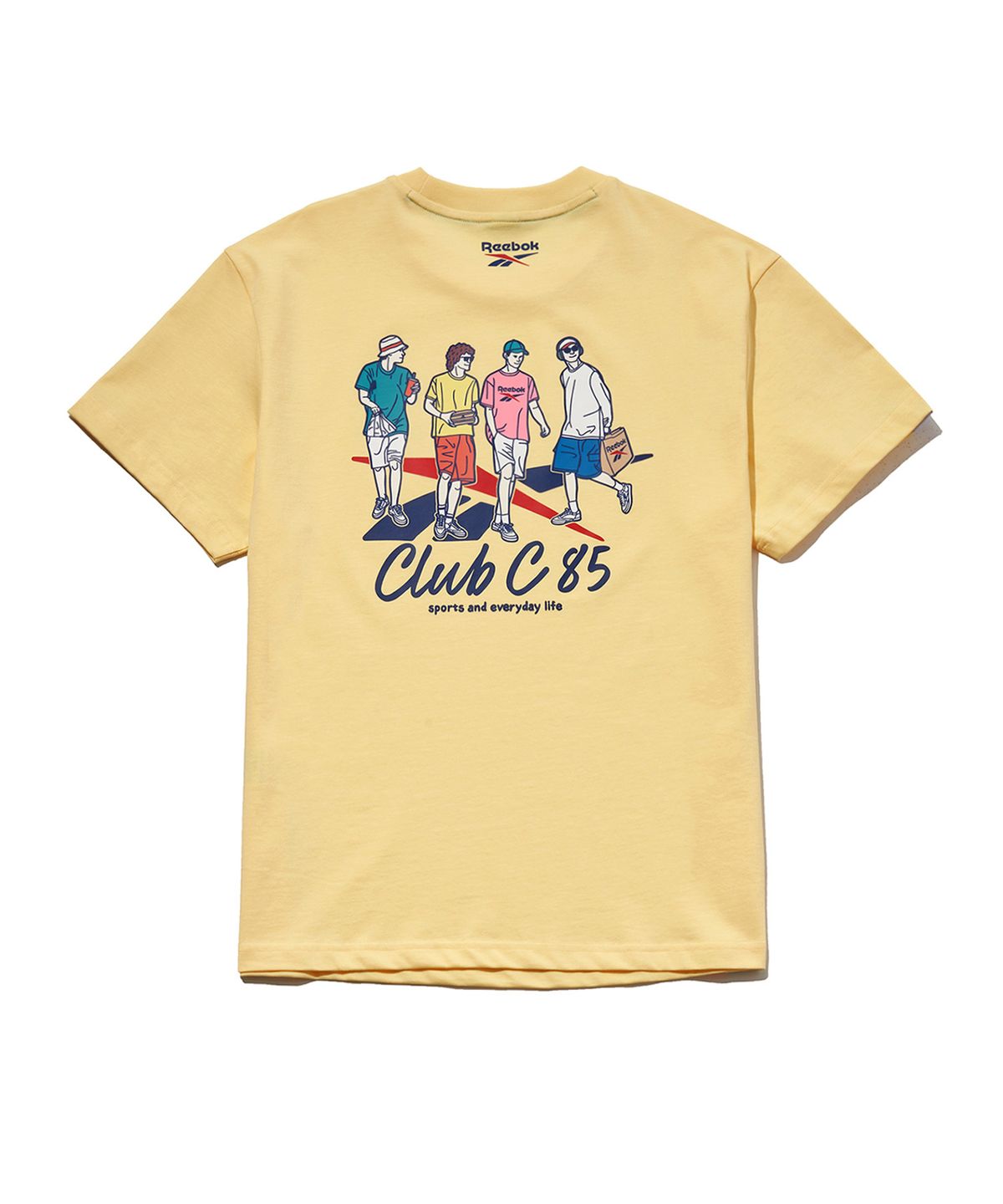 리복(REEBOK) 클럽C 40주년 그래픽 티셔츠 - 버터