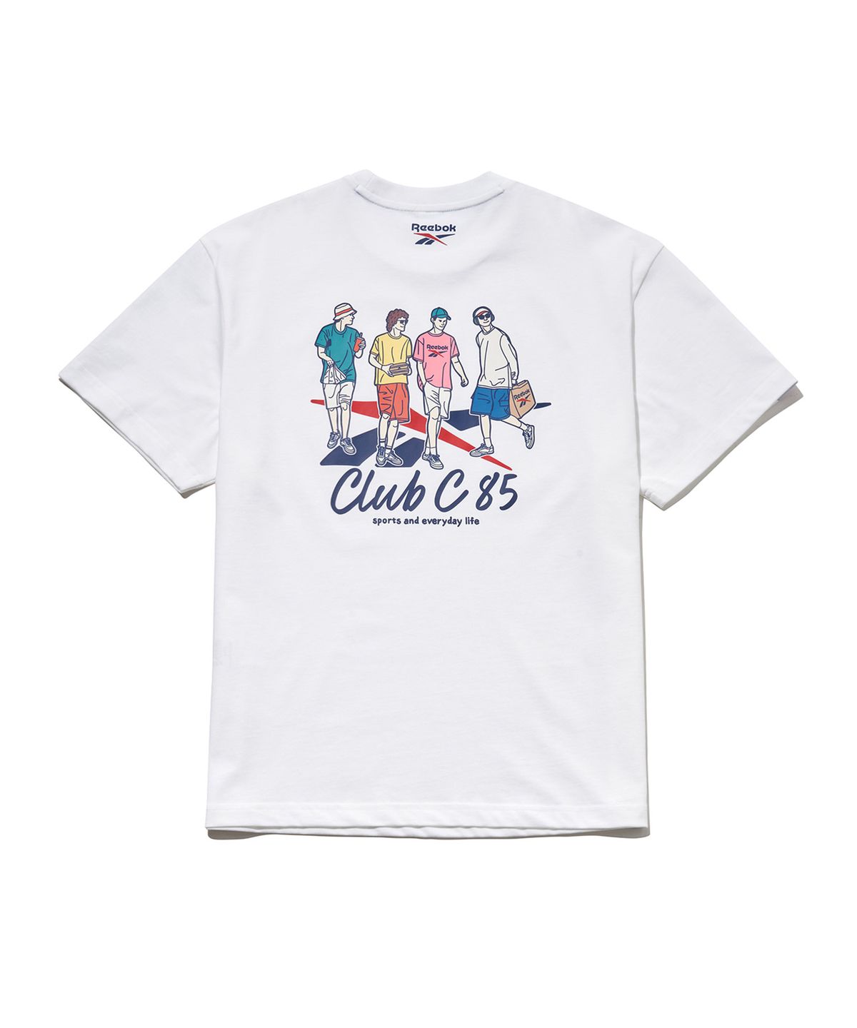 리복(REEBOK) 클럽C 40주년 그래픽 티셔츠 - 화이트