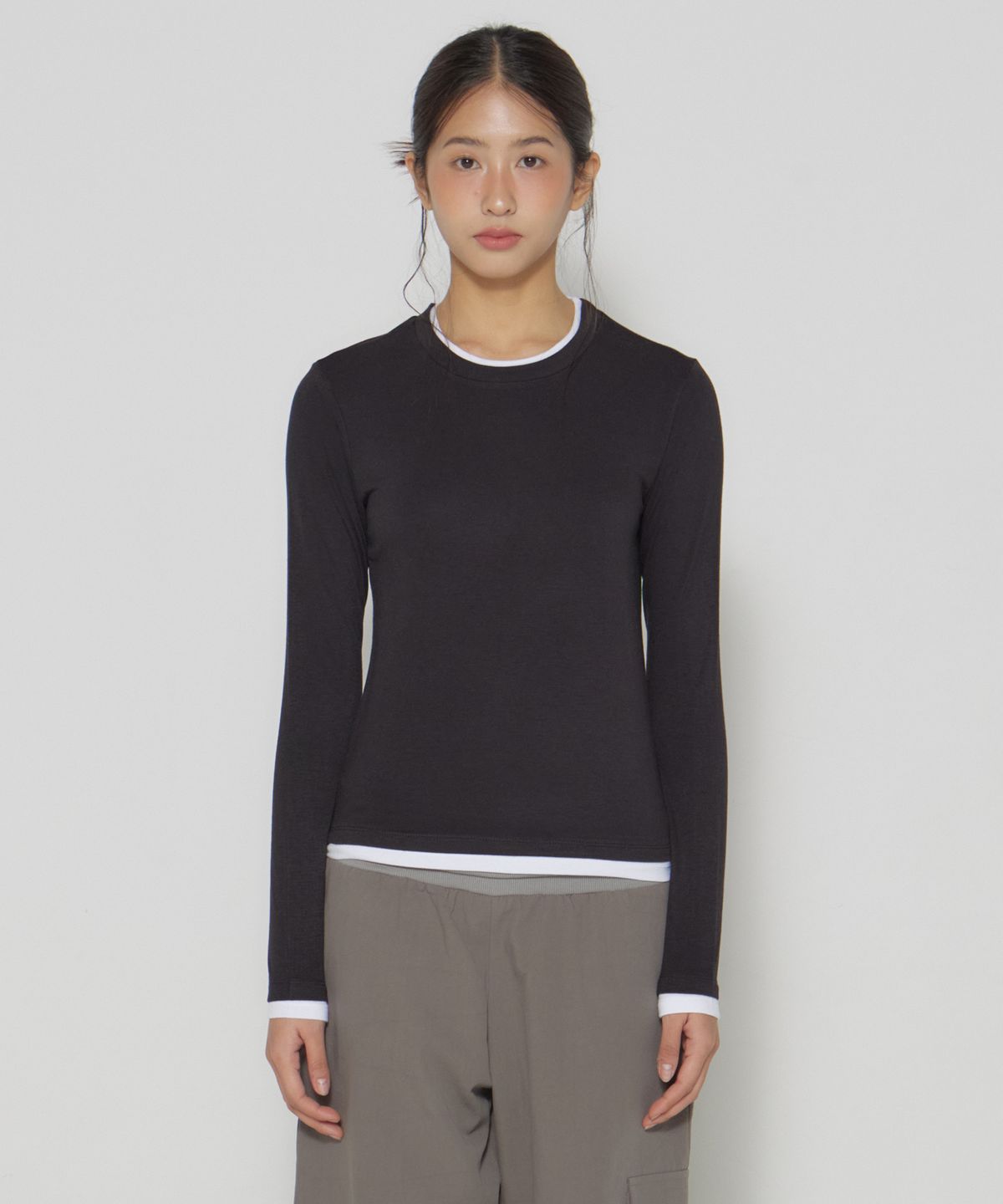 디어스토커(DEARSTALKER) D. BASIC DOUBLE LAYERED T - 3 COLOR