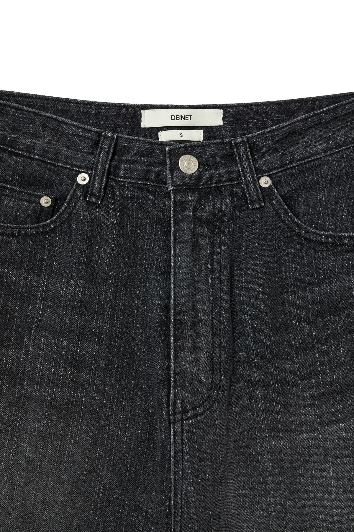다이닛(DEINET) BALLOON FIT DENIM JEANS IN BLACK