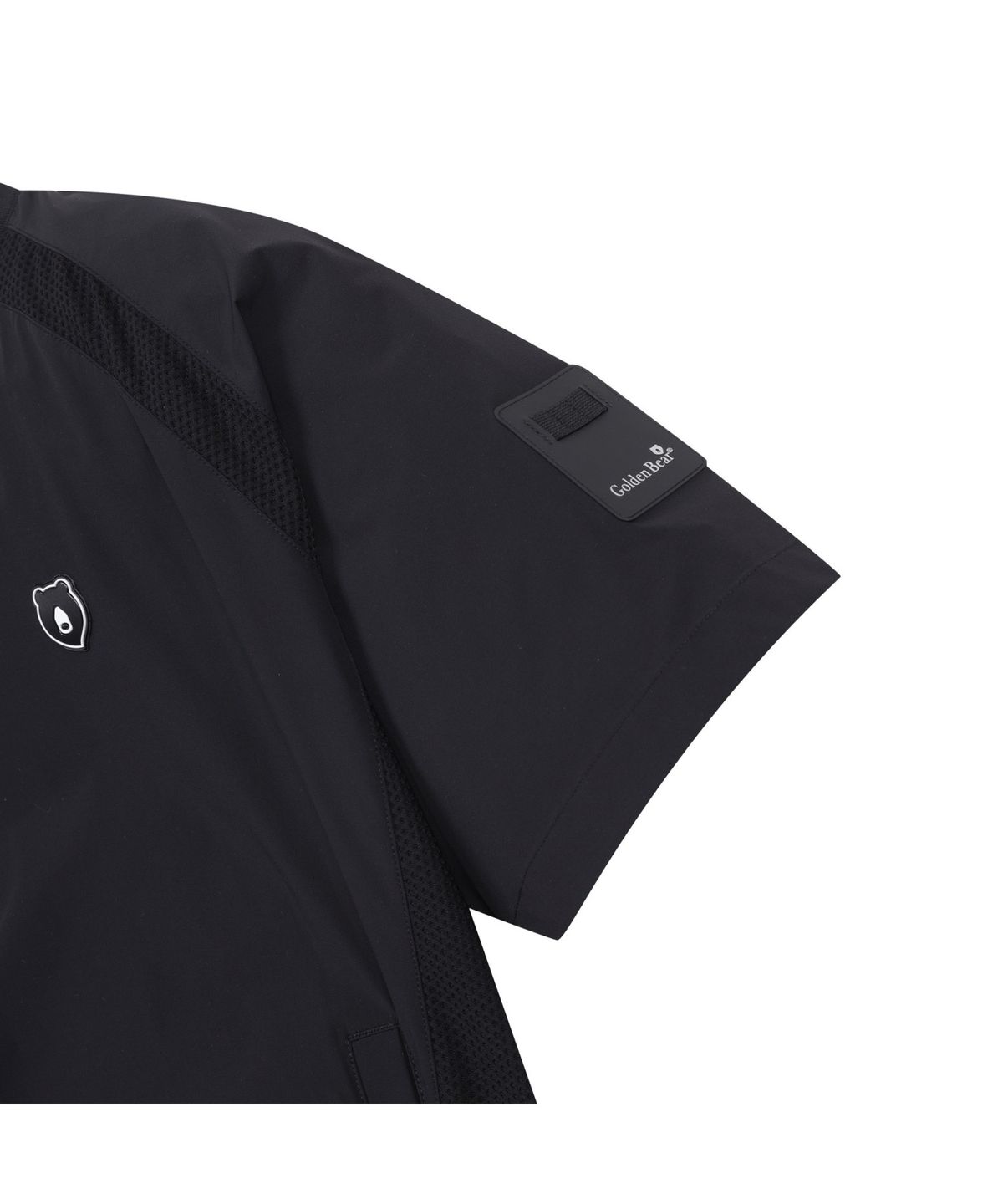 골든베어(GOLDEN BEAR) Stretchable Nylon Crewneck Sweatshirt_G4TAM25221BKX