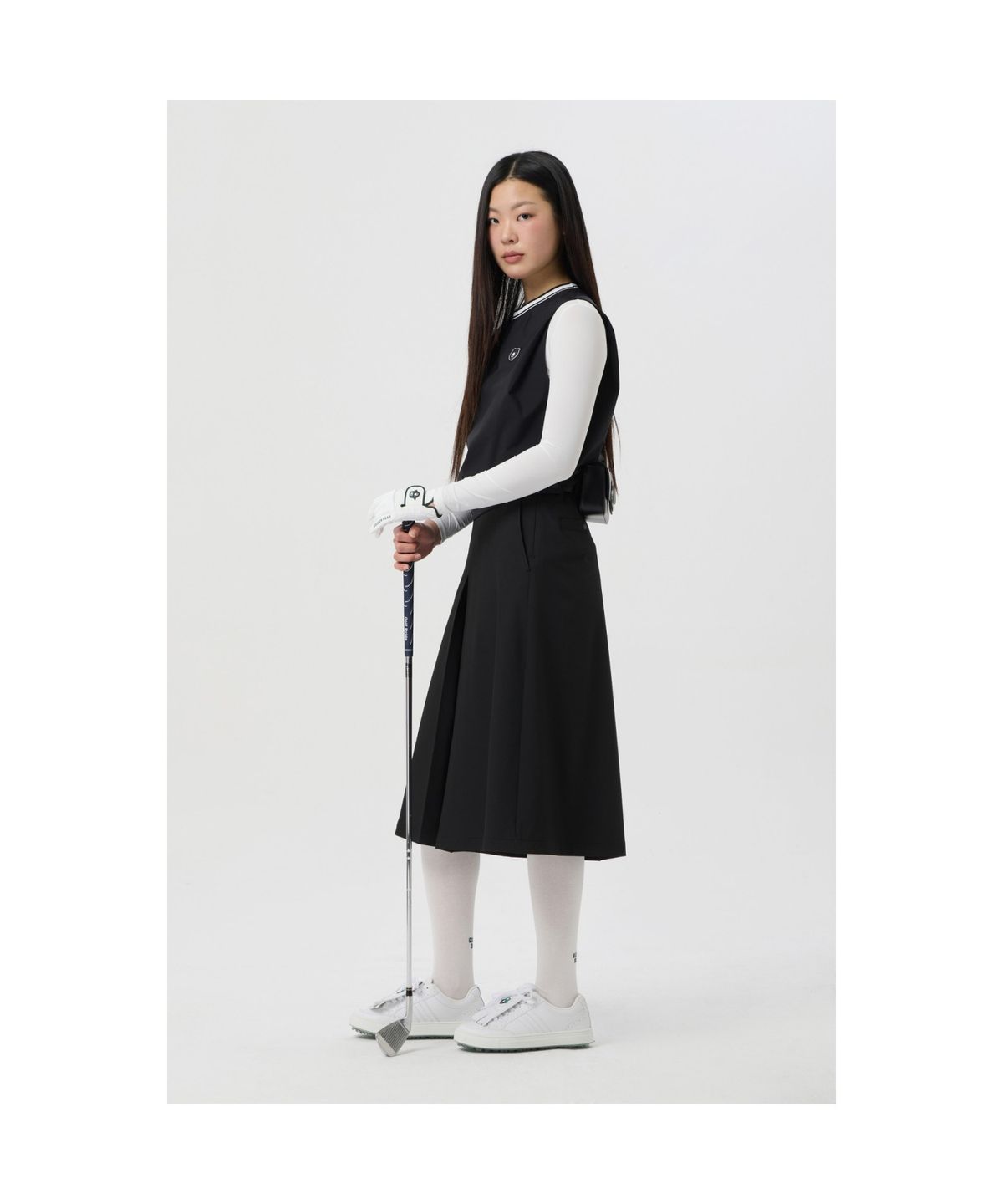 골든베어(GOLDEN BEAR) (WOMEN) Standard Bermuda Shorts_G5PAM25251BKX