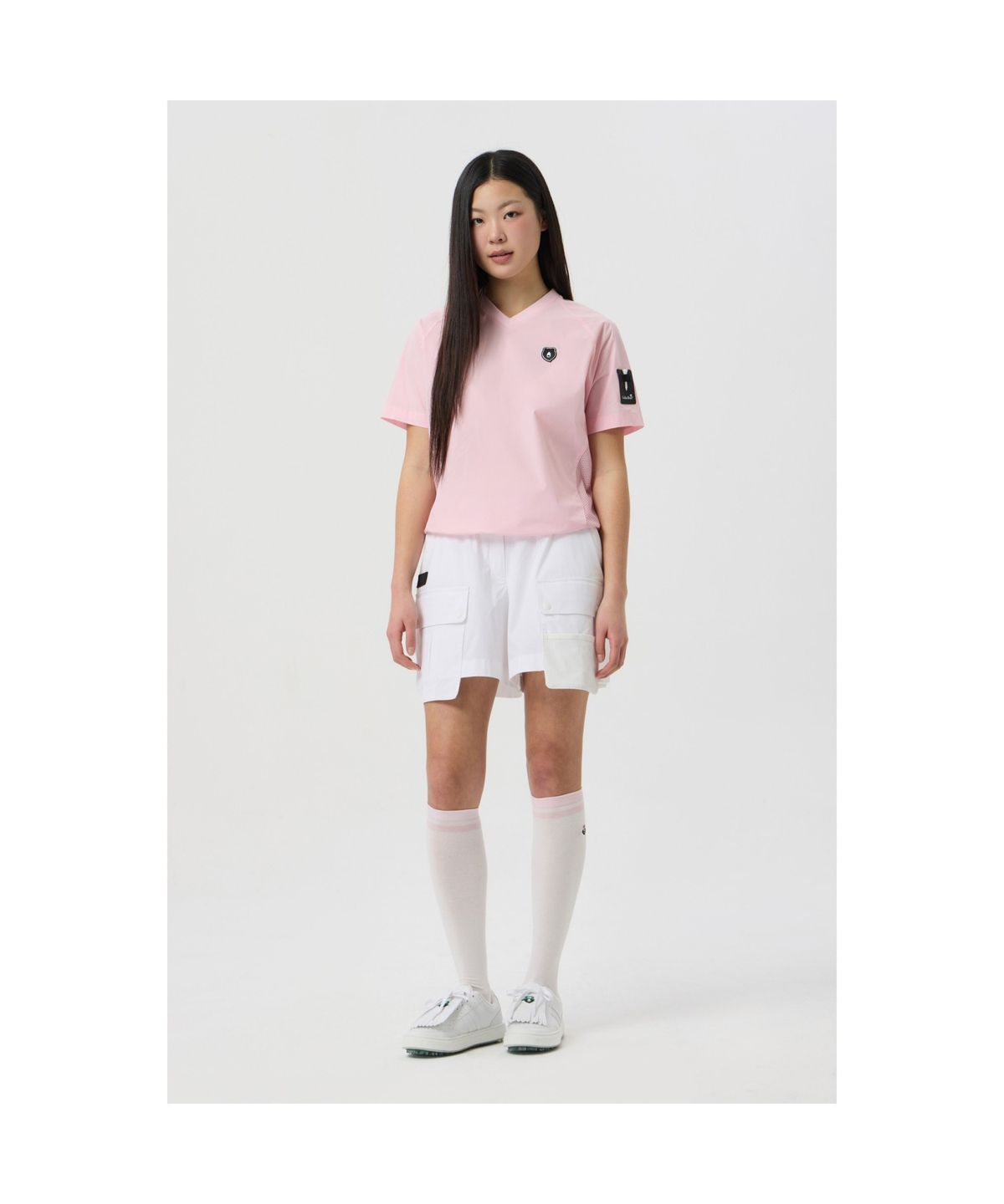 골든베어(GOLDEN BEAR) (WOMEN) Out-Pocket Shorts_G5PAM25241WHX