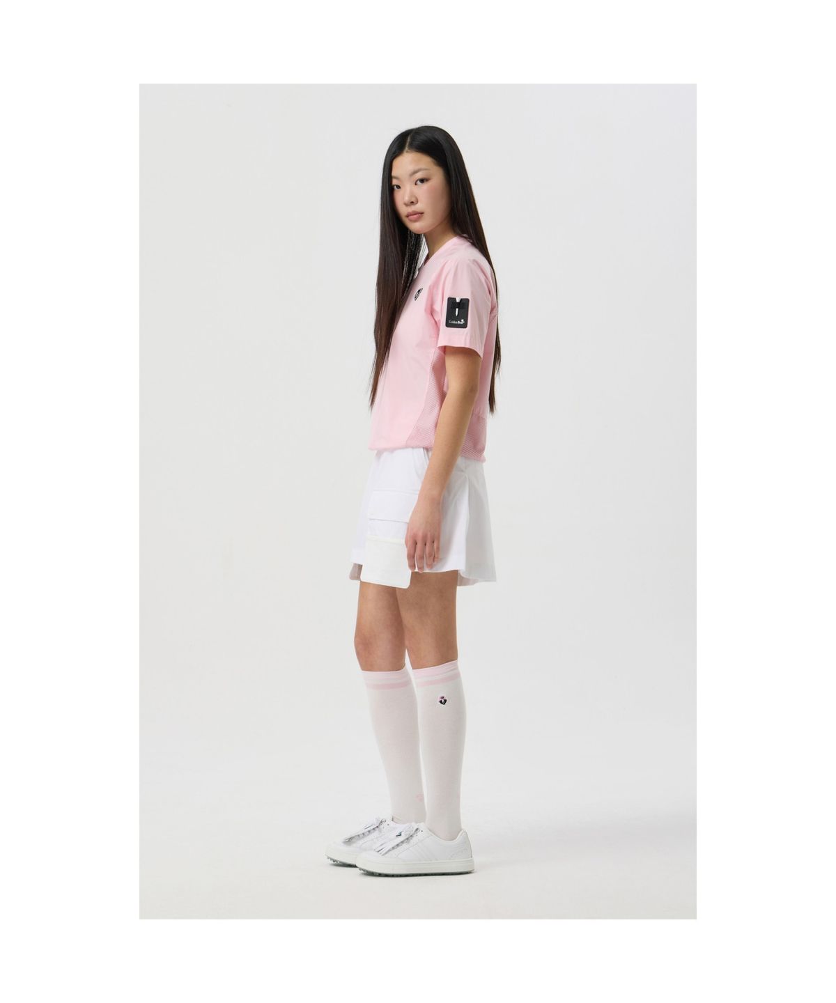 골든베어(GOLDEN BEAR) (WOMEN) Out-Pocket Shorts_G5PAM25241WHX