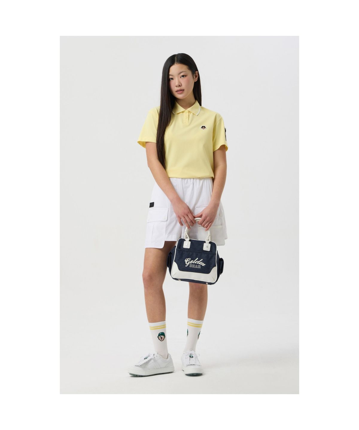골든베어(GOLDEN BEAR) (WOMEN) Out-Pocket Shorts_G5PAM25241WHX