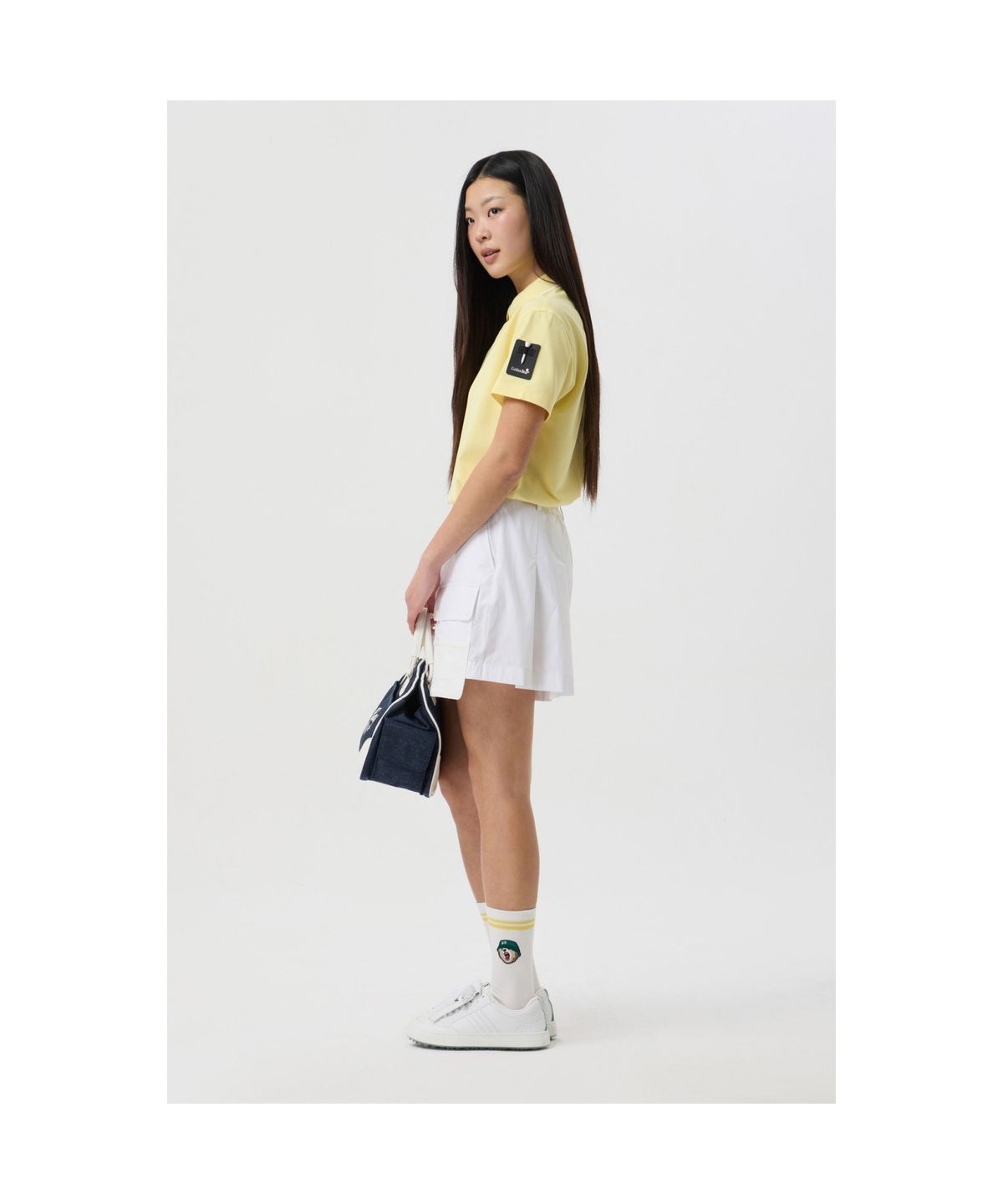 골든베어(GOLDEN BEAR) (WOMEN) Out-Pocket Shorts_G5PAM25241WHX