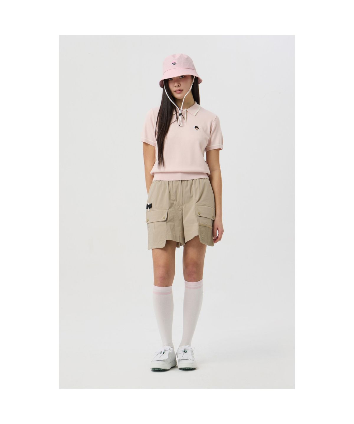 골든베어(GOLDEN BEAR) (WOMEN) Out-Pocket Shorts_G5PAM25241BEX