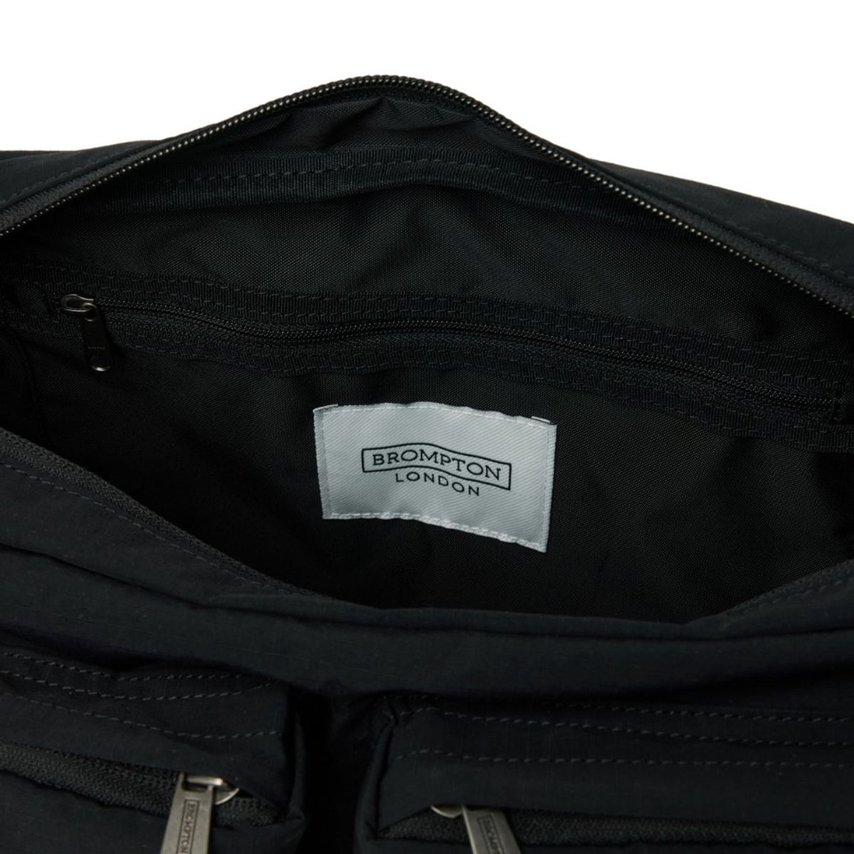 브롬톤 런던(BROMPTON LONDON) TASLAN RIPSTOP HOBO BAG - BLACK (P255ACR402)