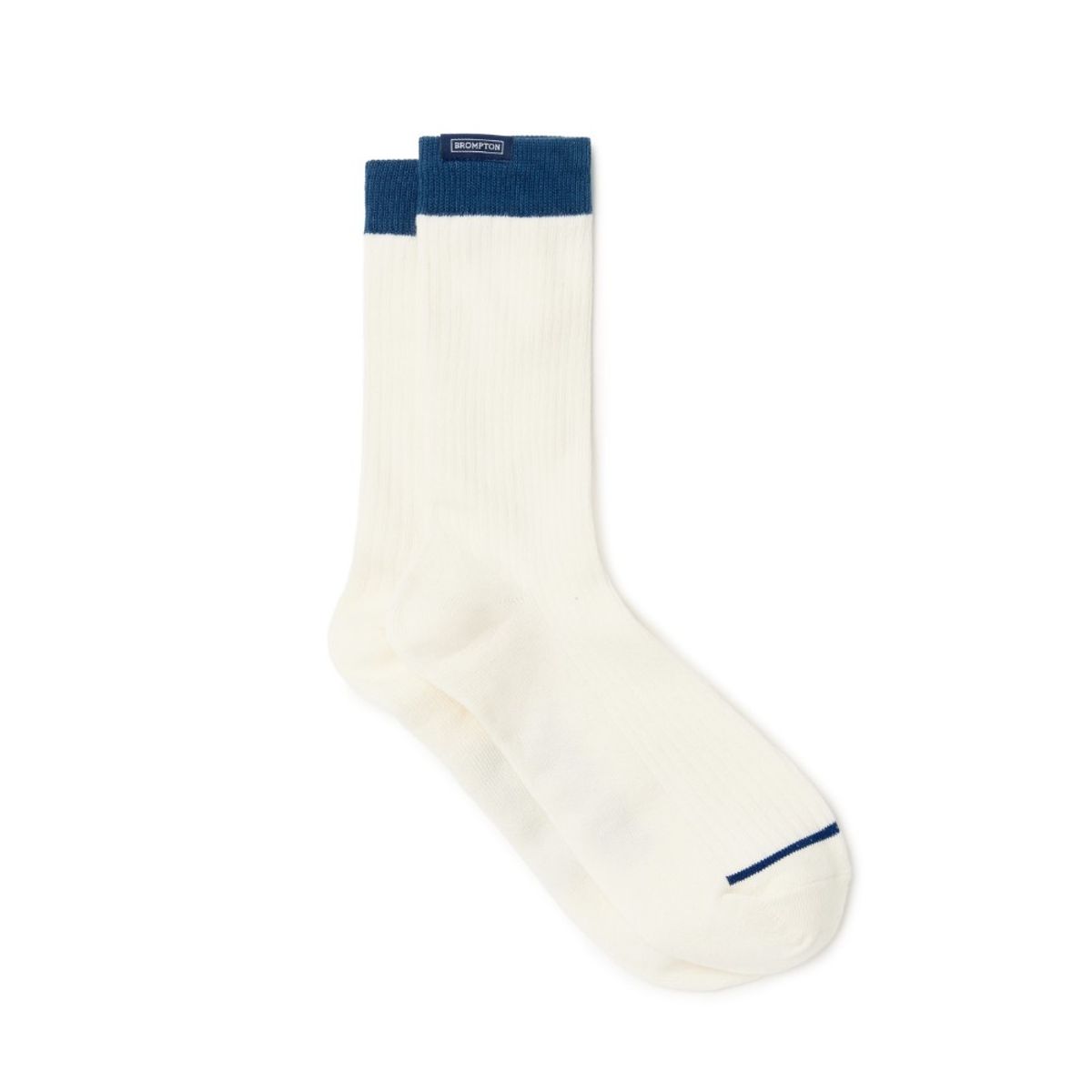 브롬톤 런던(BROMPTON LONDON) LABEL POINT LONG SOCSKS - IVORY (P255ASO201)