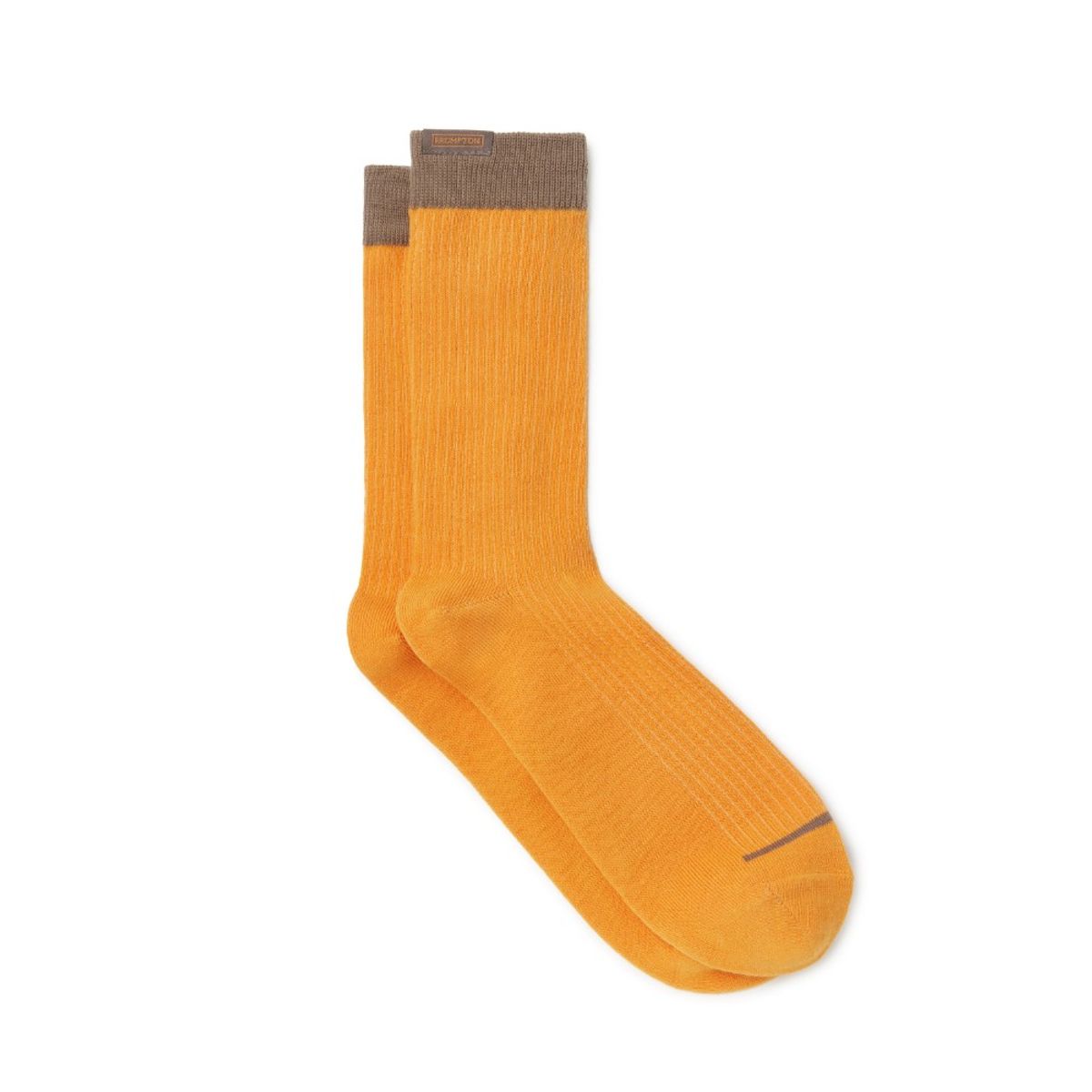 브롬톤 런던(BROMPTON LONDON) LABEL POINT LONG SOCSKS - ORANGE (P255ASO201)