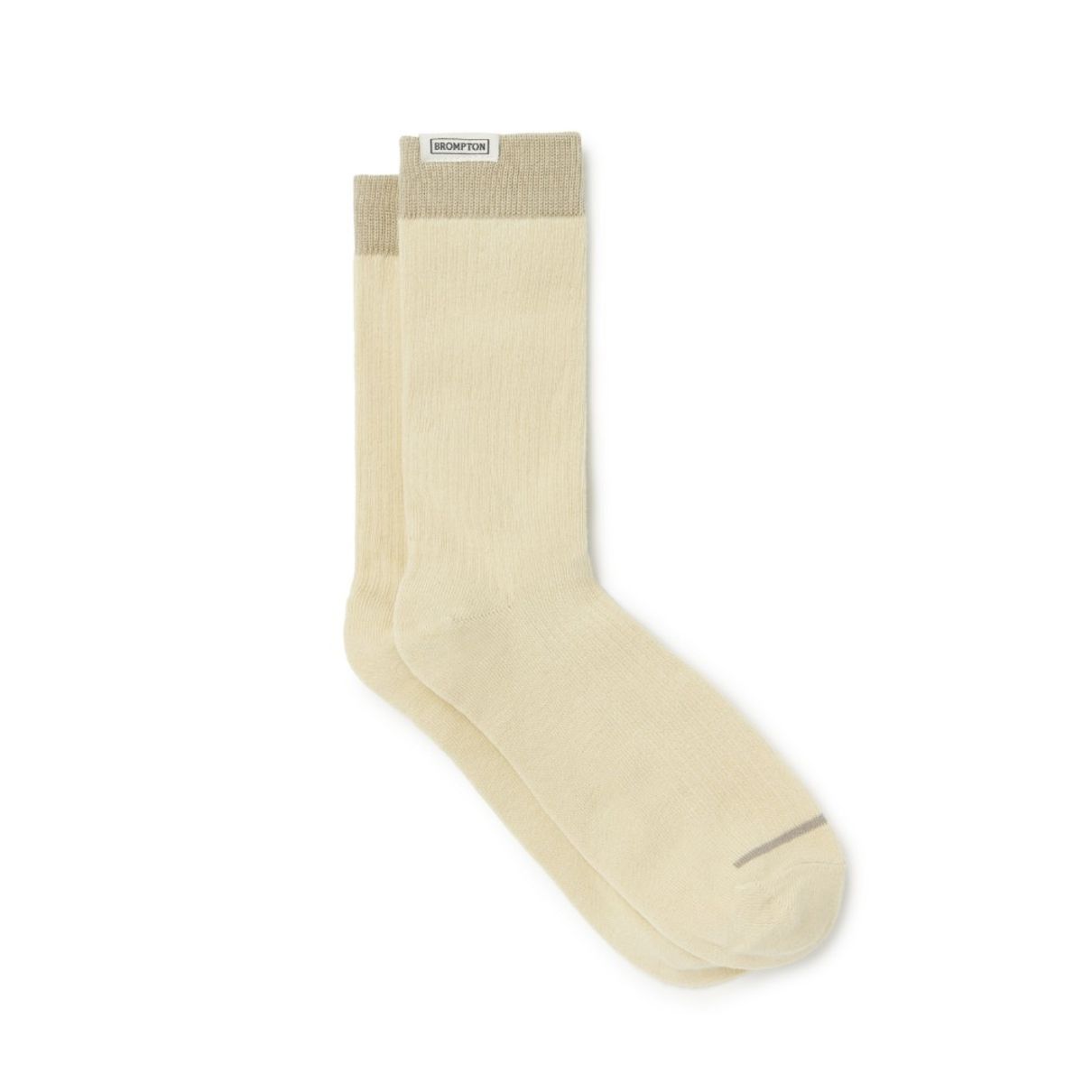 브롬톤 런던(BROMPTON LONDON) LABEL POINT LONG SOCSKS - BEIGE (P255ASO201)