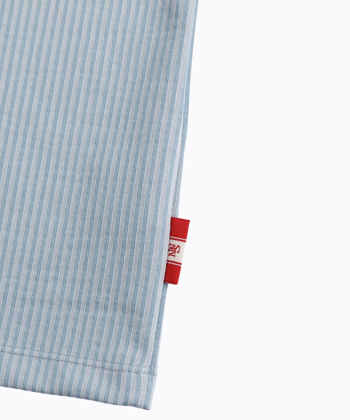 미나수(MENASOO) Stripe Double Binding Sleeveless_Skyblue