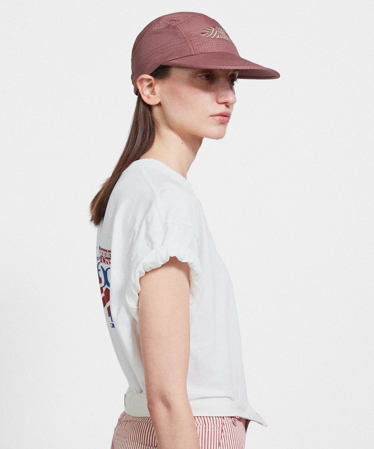 미나수(MENASOO) Twist Track T Shirt_White