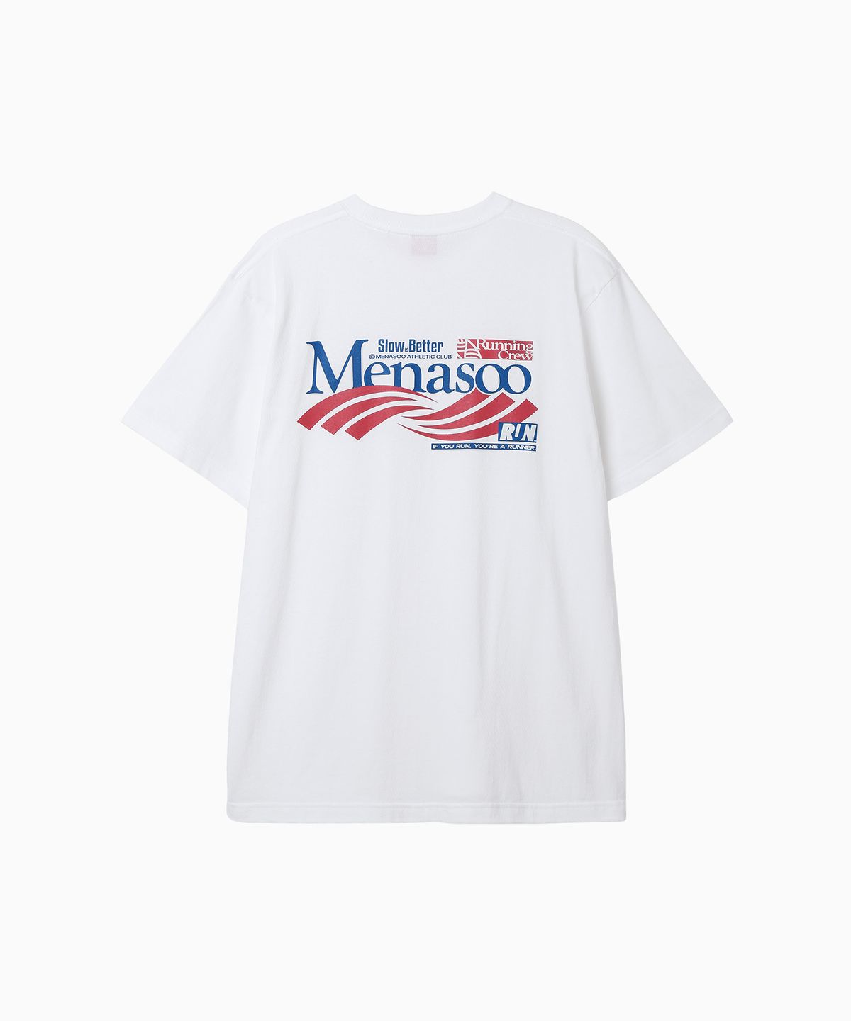 미나수(MENASOO) Twist Track T Shirt_White