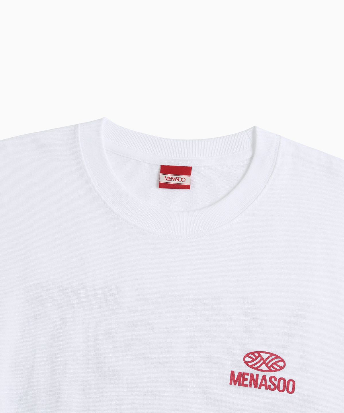 미나수(MENASOO) Twist Track T Shirt_White