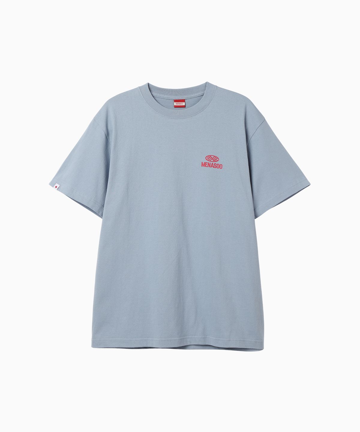 미나수(MENASOO) Twist Track T Shirt_Skyblue