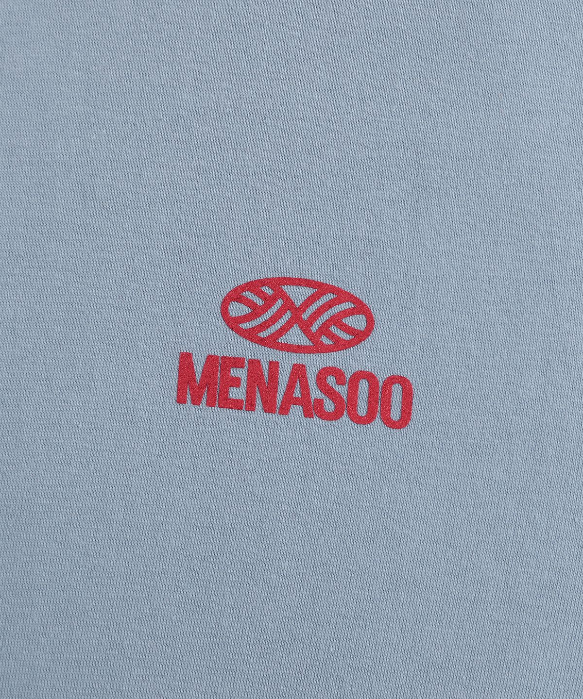 미나수(MENASOO) Twist Track T Shirt_Skyblue