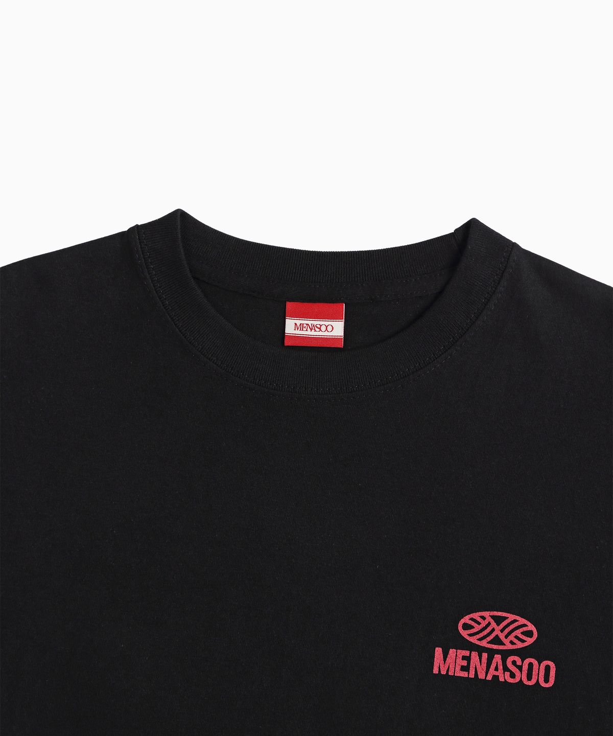 미나수(MENASOO) Twist Track T Shirt_Black