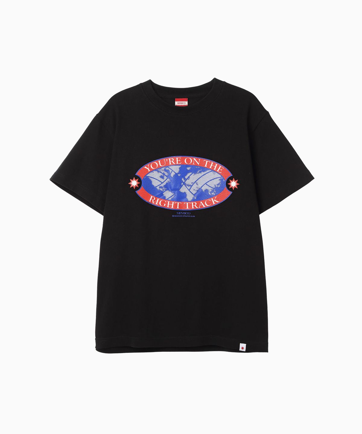 미나수(MENASOO) Right Track T Shirt_Black