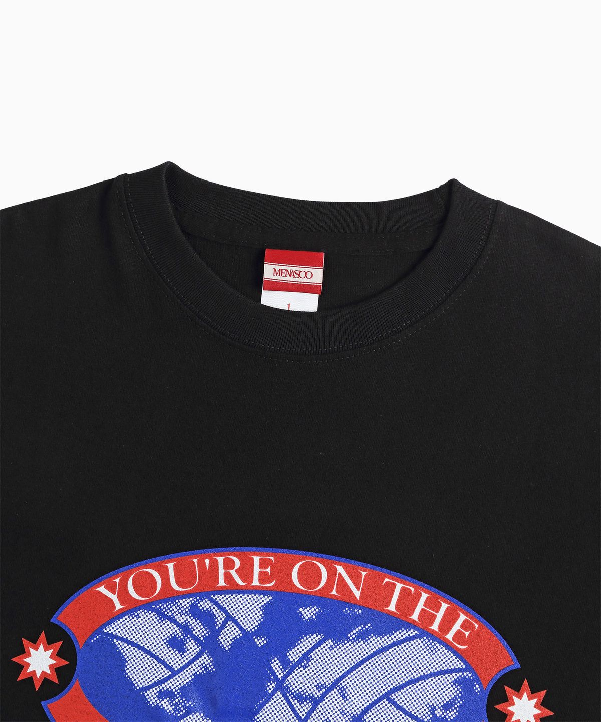 미나수(MENASOO) Right Track T Shirt_Black