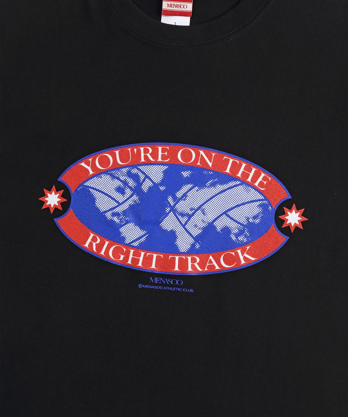 미나수(MENASOO) Right Track T Shirt_Black