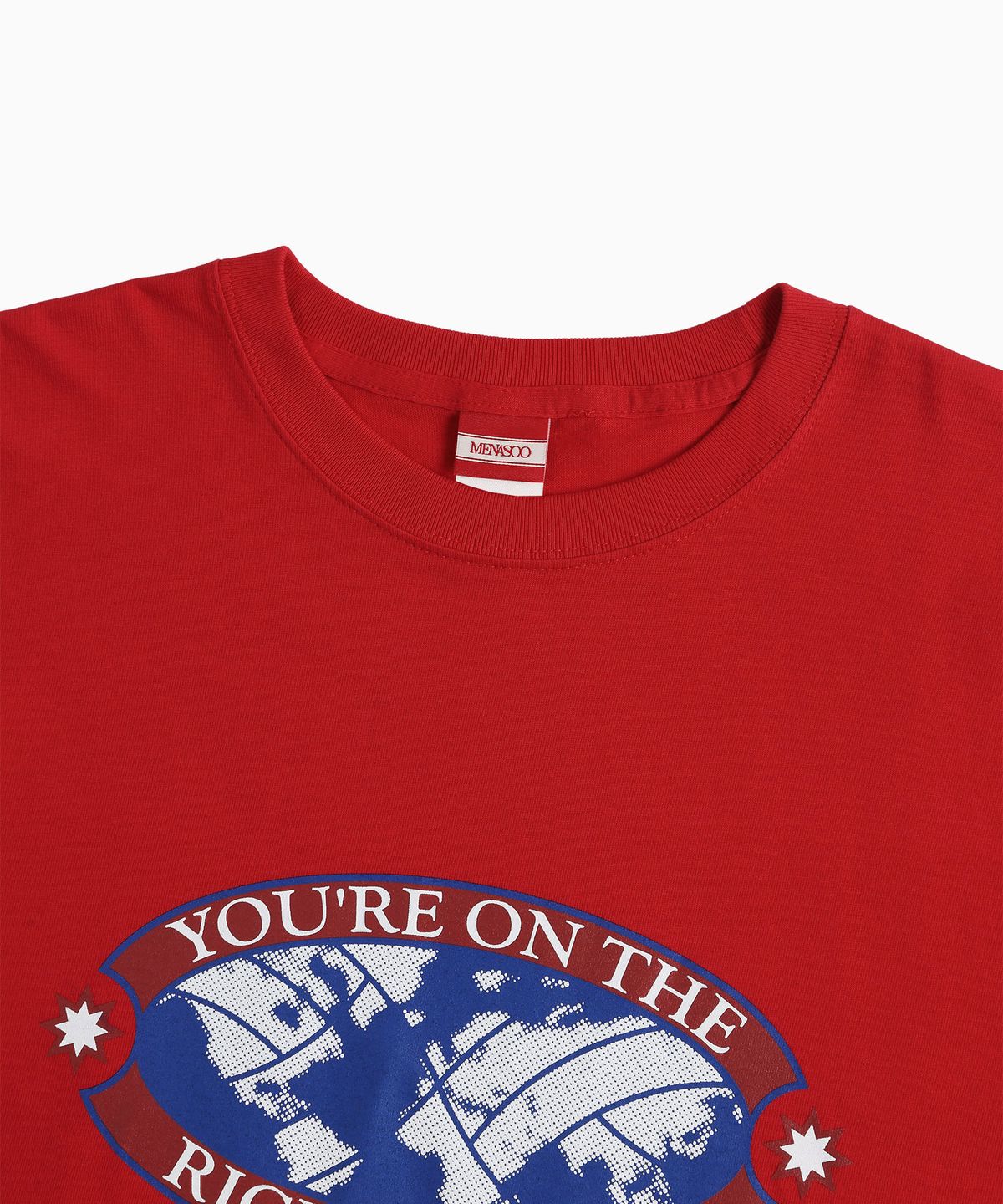 미나수(MENASOO) Right Track T Shirt_Red