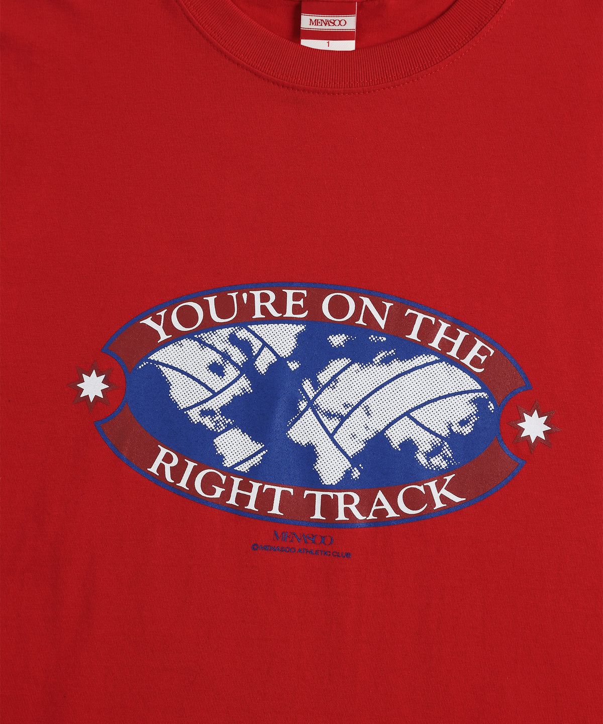 미나수(MENASOO) Right Track T Shirt_Red