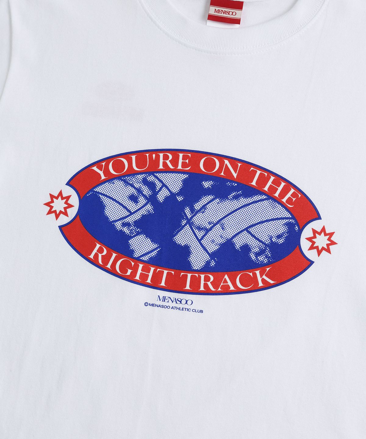 미나수(MENASOO) Right Track T Shirt_White