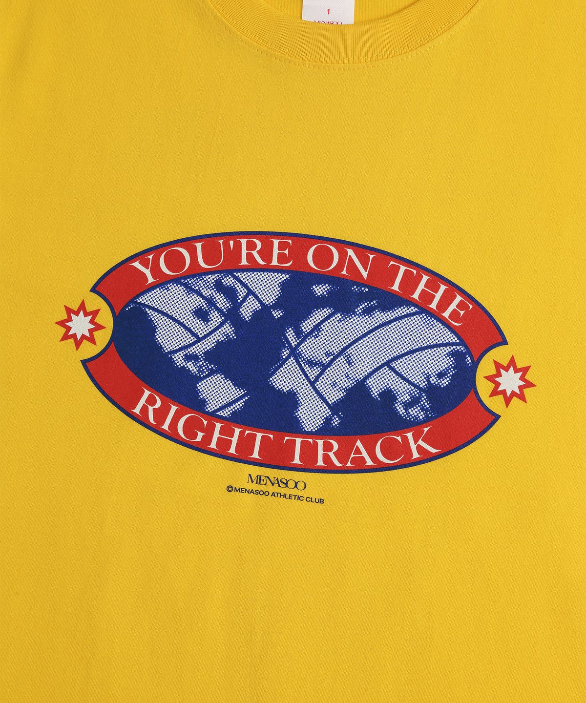 미나수(MENASOO) Right Track T Shirt_Yellow