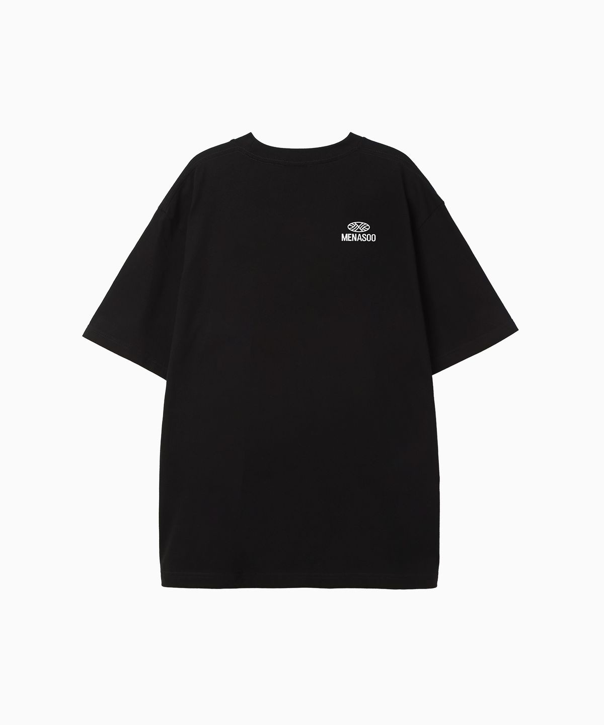 미나수(MENASOO) New Big Hearttrack Graphic T Shirt_Black_W