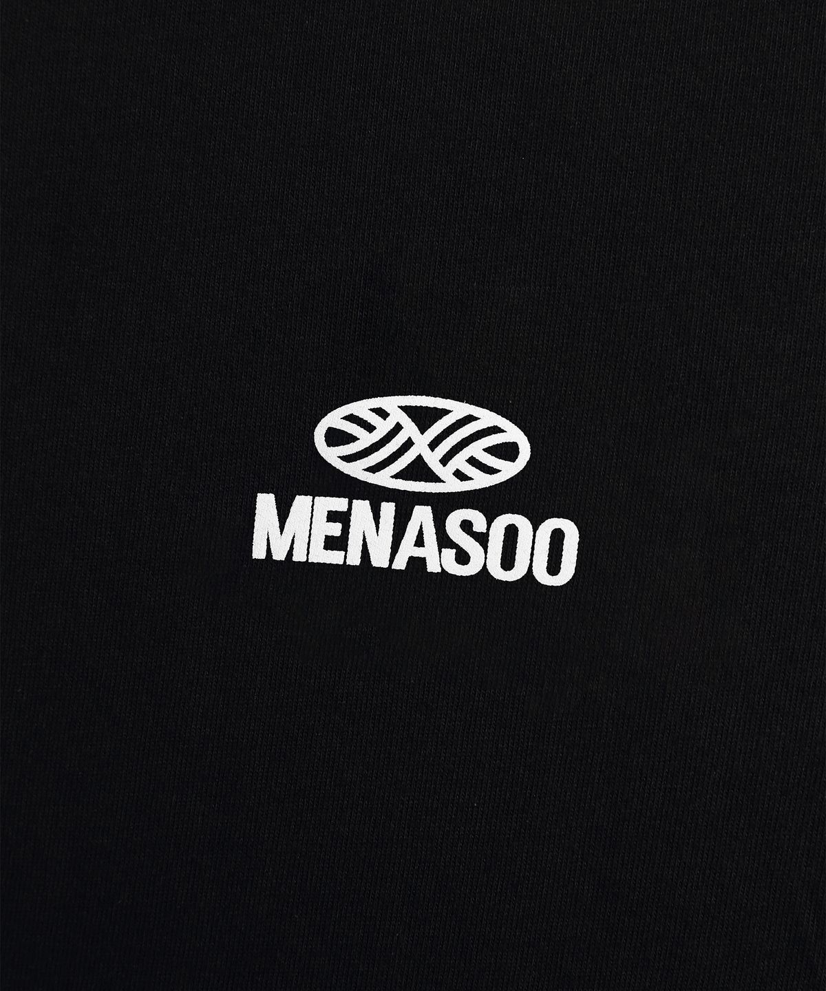 미나수(MENASOO) New Big Hearttrack Graphic T Shirt_Black_W