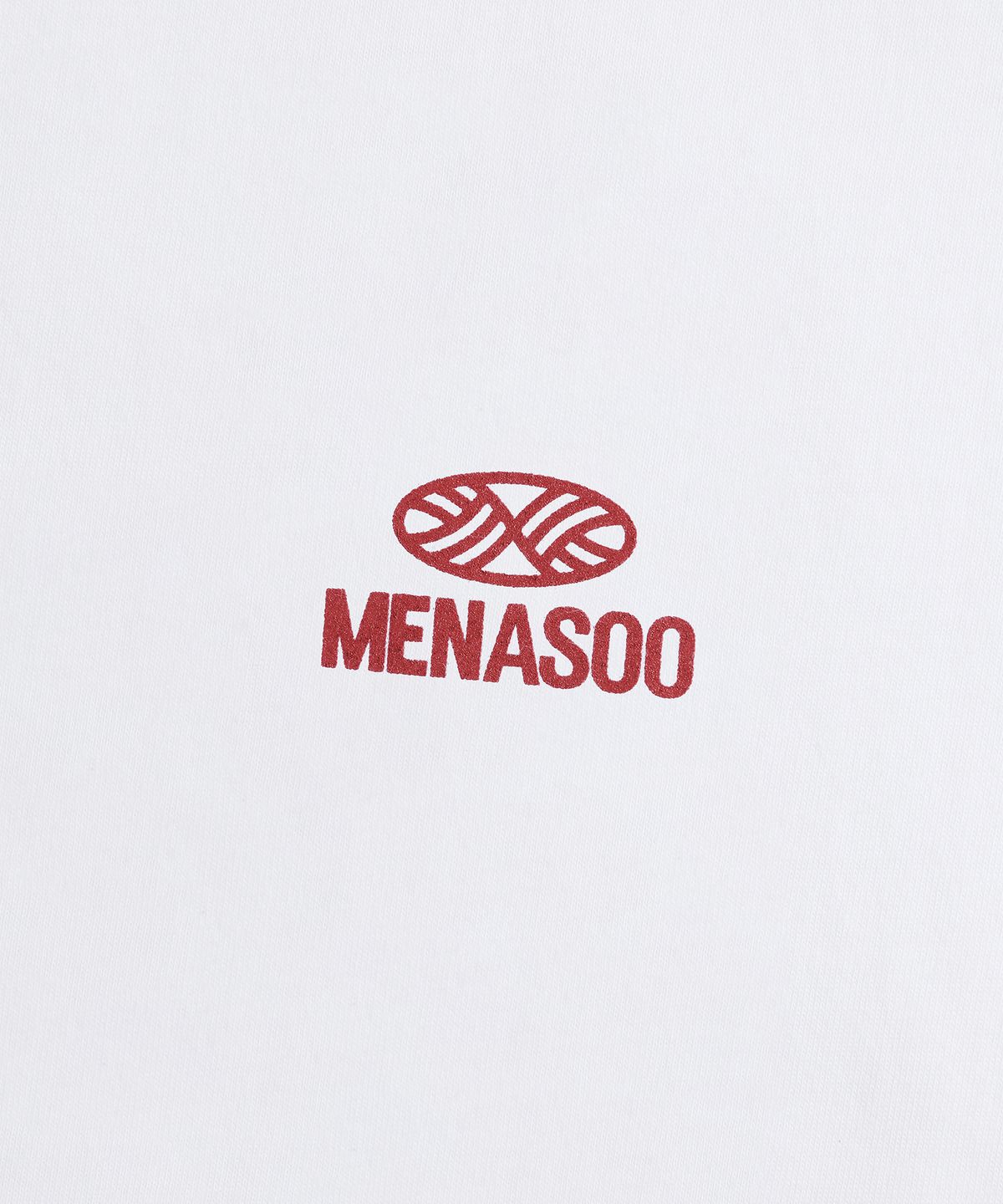 미나수(MENASOO) New Big Hearttrack Graphic T Shirt_White