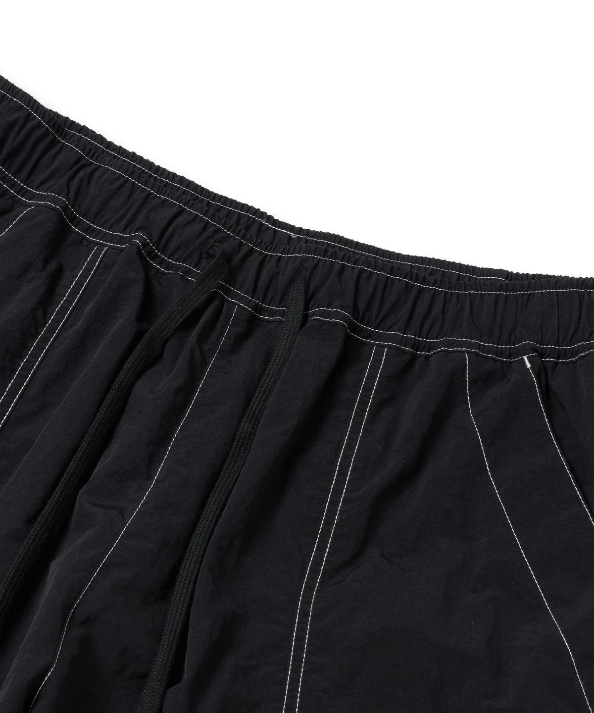 브라운브레스(BROWNBREATH) TAG NYLON STITCH CARGO PANTS - BLACK