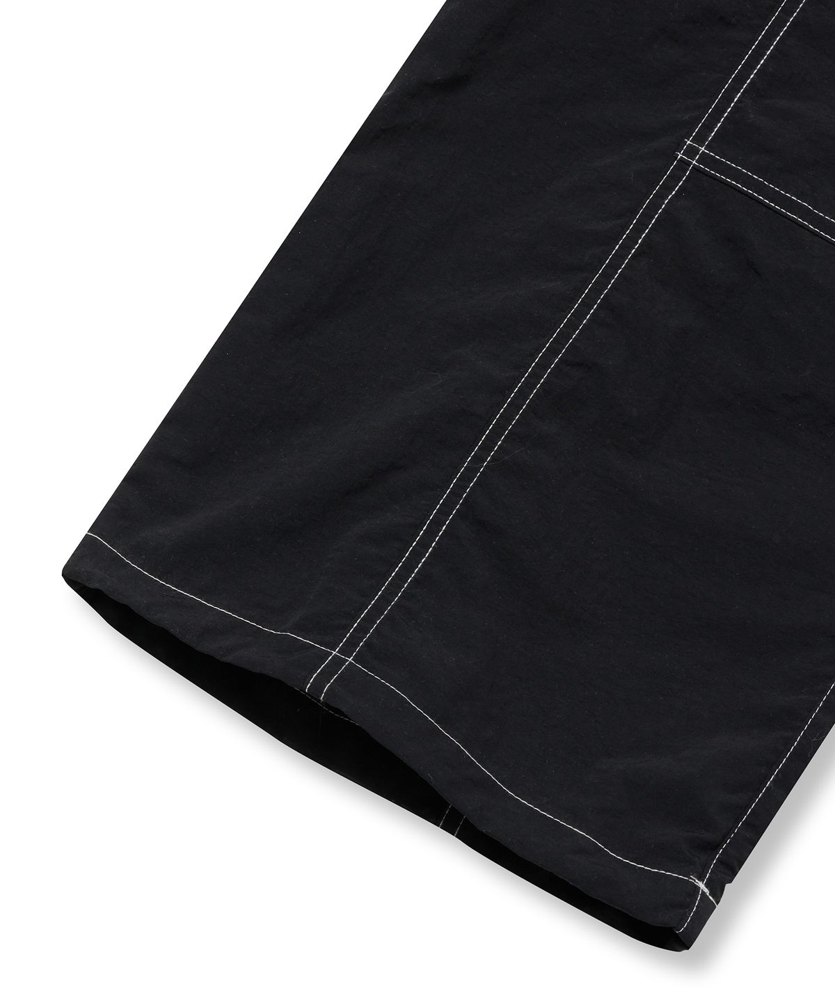 브라운브레스(BROWNBREATH) TAG NYLON STITCH CARGO PANTS - BLACK