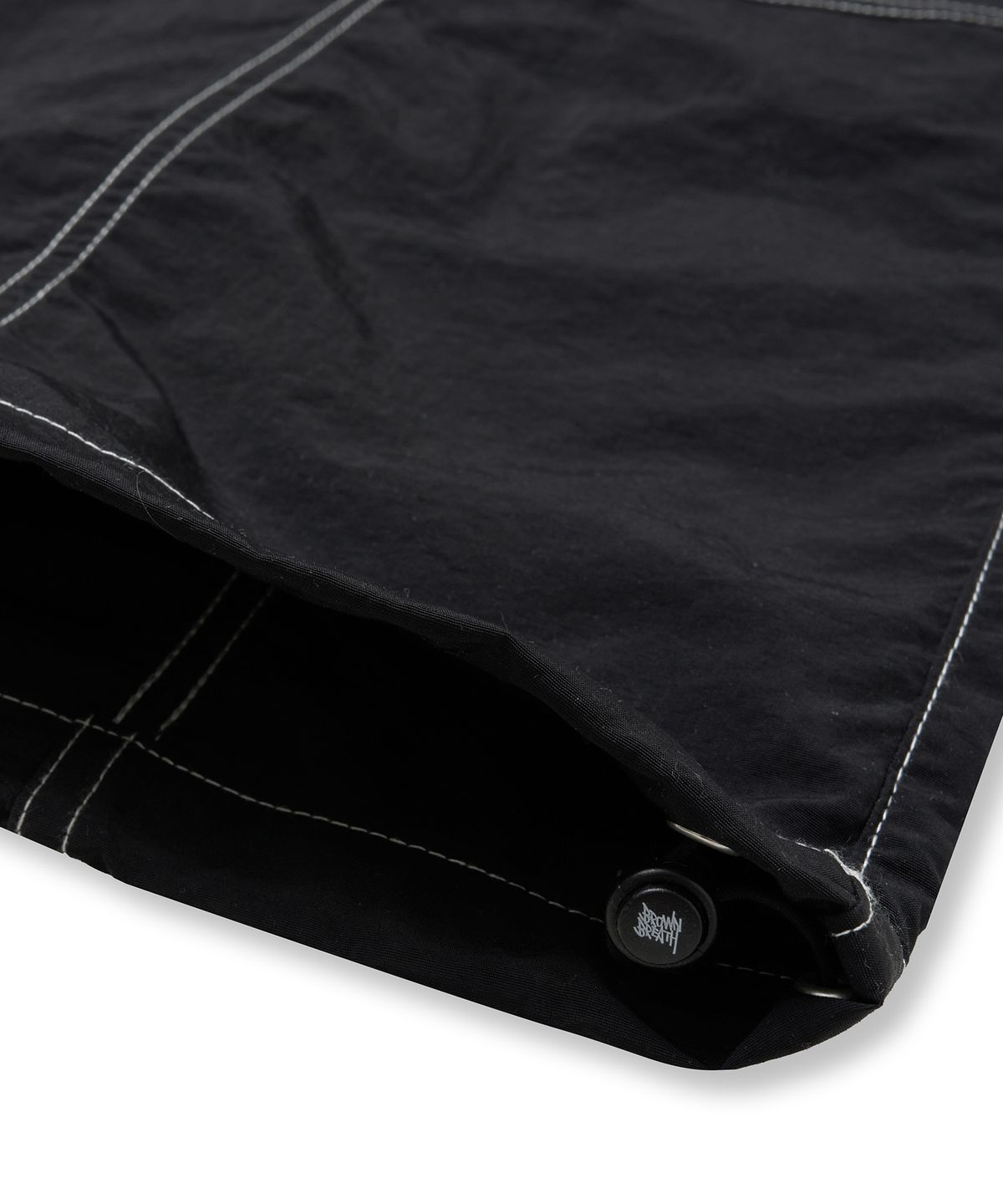 브라운브레스(BROWNBREATH) TAG NYLON STITCH CARGO PANTS - BLACK