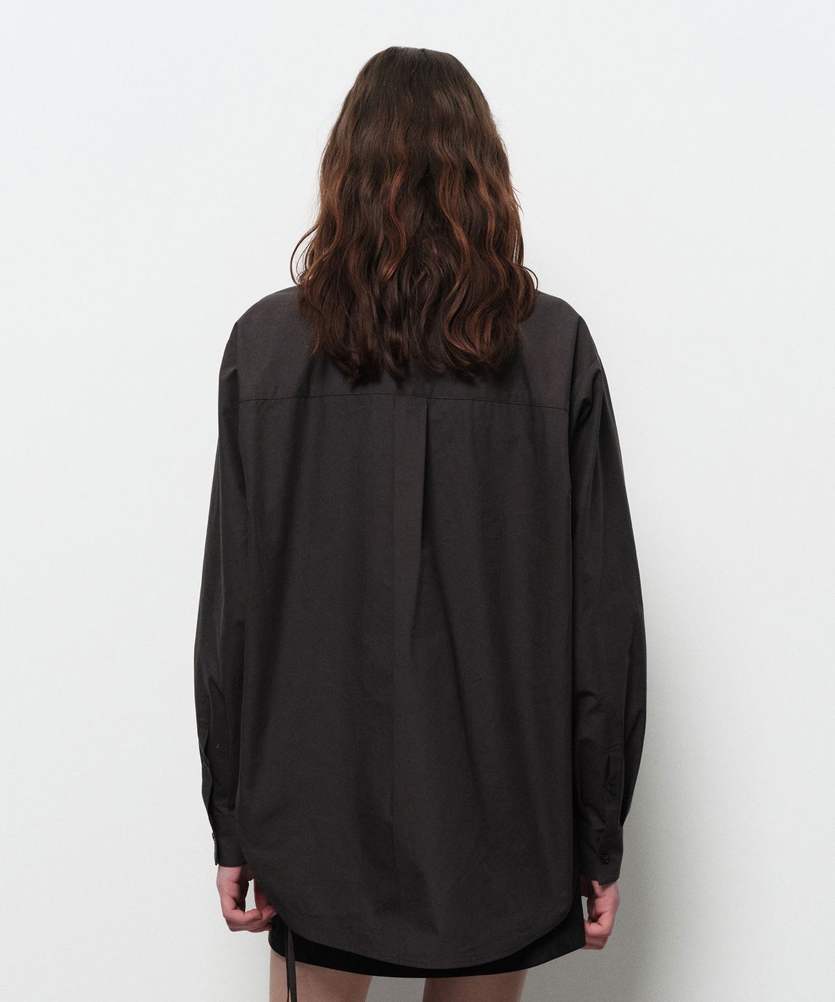 다이애그널(DIAGONAL) CURVED STRING SHIRTS (grey)