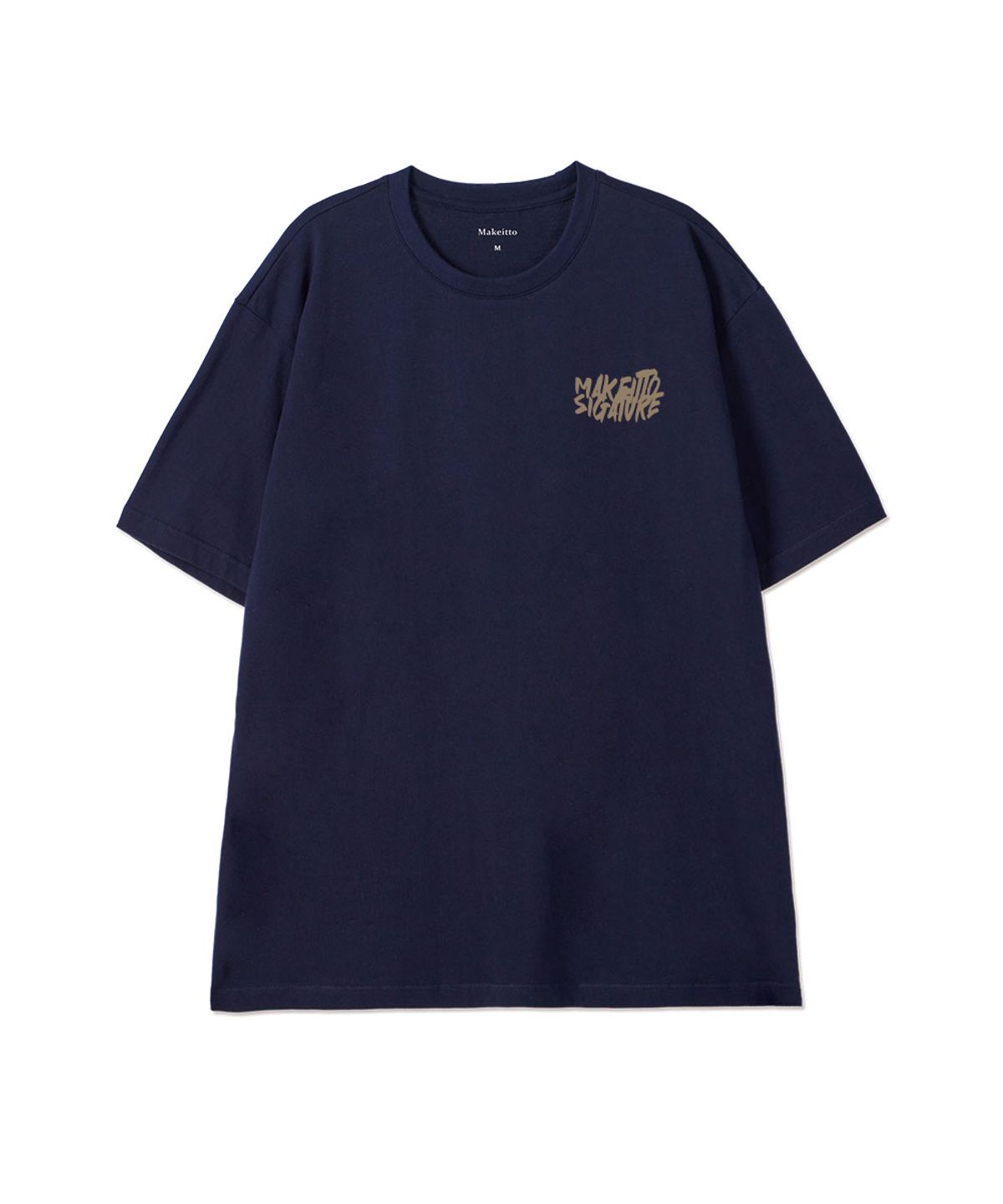 메이킷투(MAKEITTO) [GRAFFITI LOGO] CREW NECK TEE_NAVY