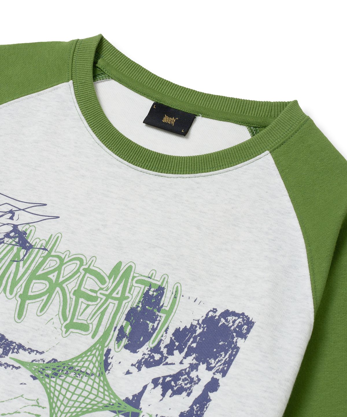 브라운브레스(BROWNBREATH) ROOTS RAGLAN LONGSLEEVE - ASH