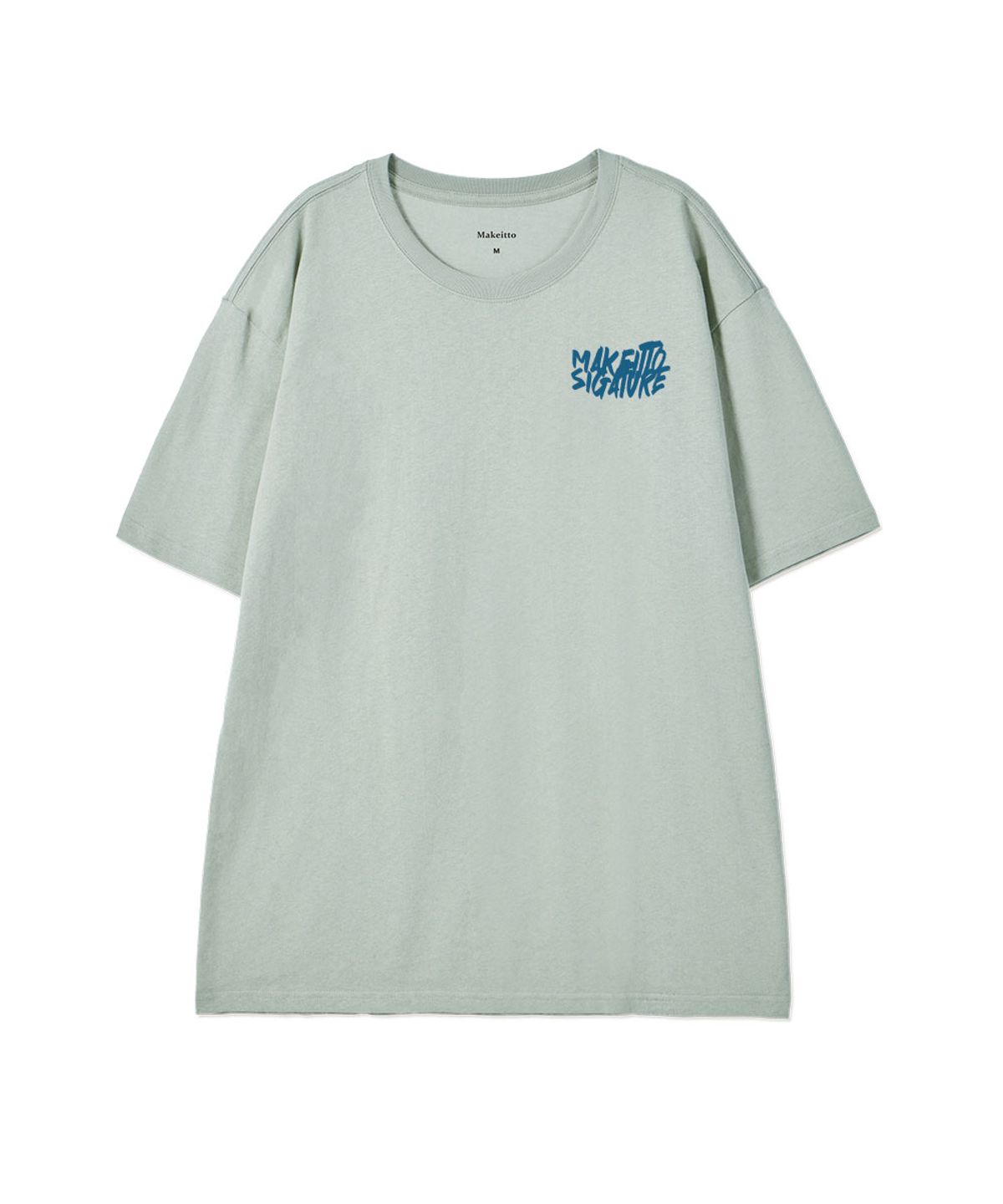 메이킷투(MAKEITTO) [GRAFFITI LOGO] CREW NECK TEE_MINT