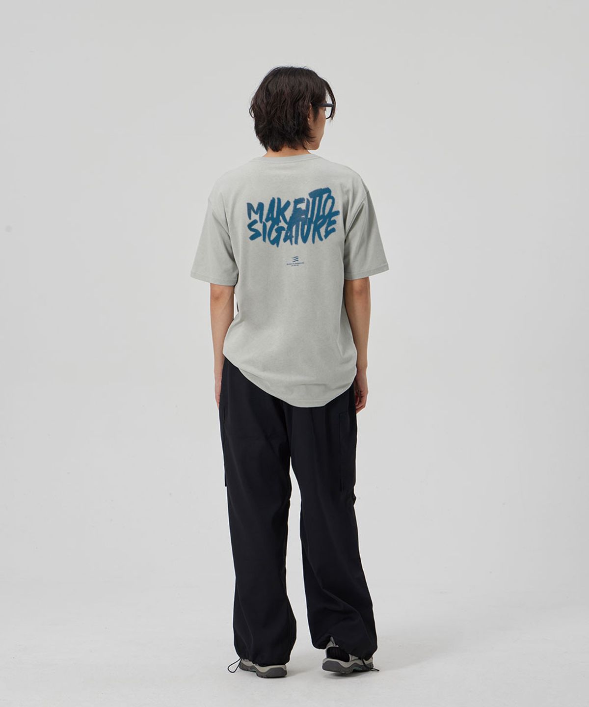메이킷투(MAKEITTO) [GRAFFITI LOGO] CREW NECK TEE_MINT