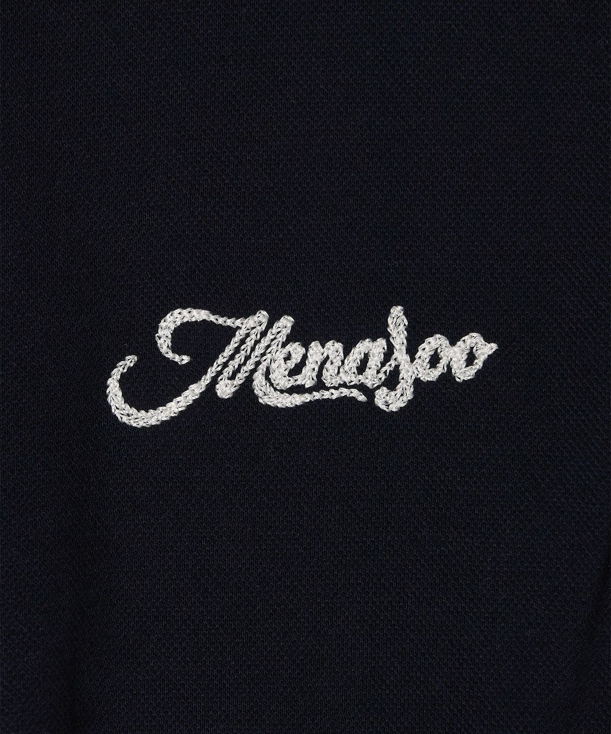 미나수(MENASOO) PK Crop Banding T Shirt_Navy