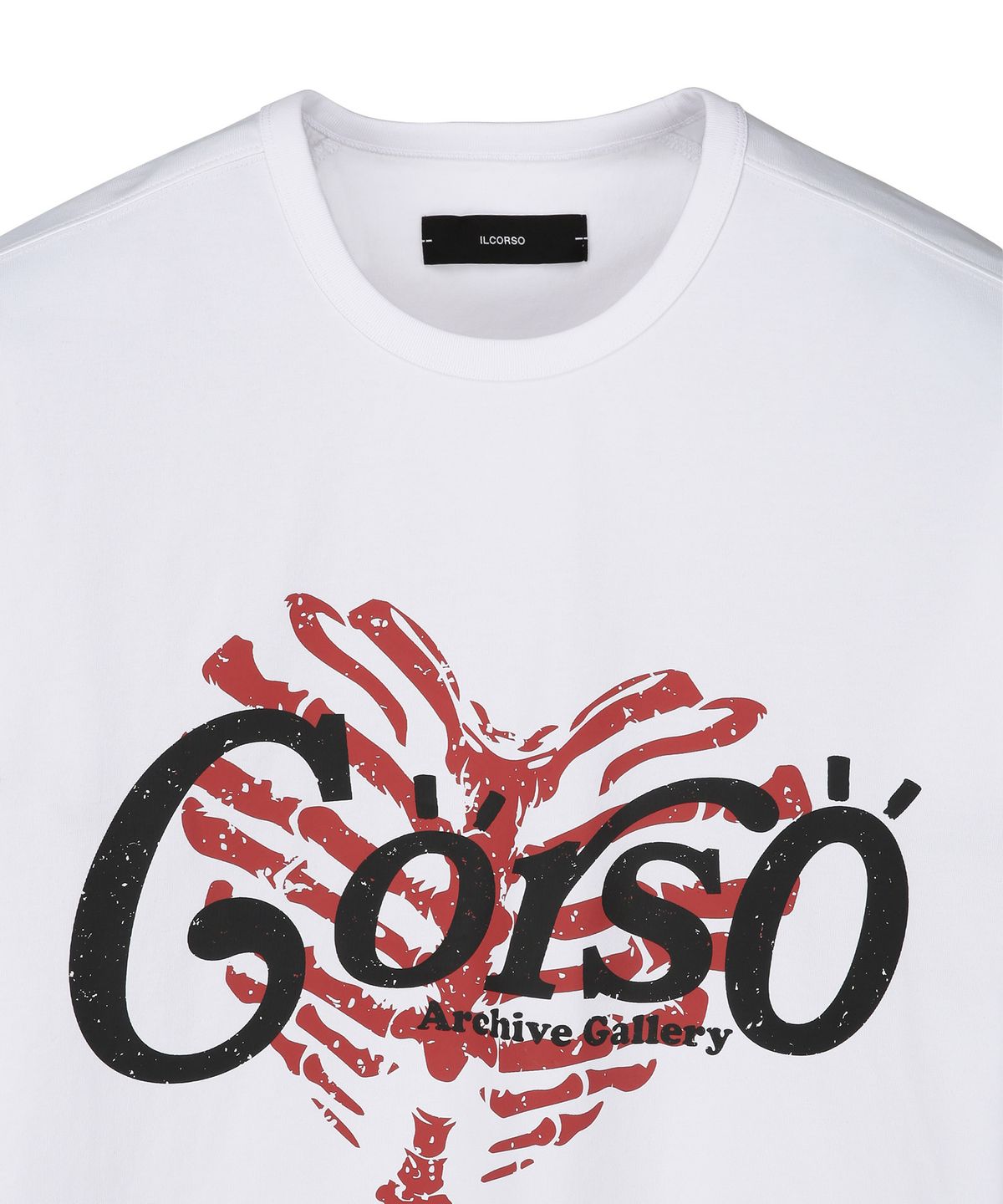 일꼬르소(IL CORSO) CORSO BONE HEART 반팔 티셔츠 화이트 IETS5E412WT