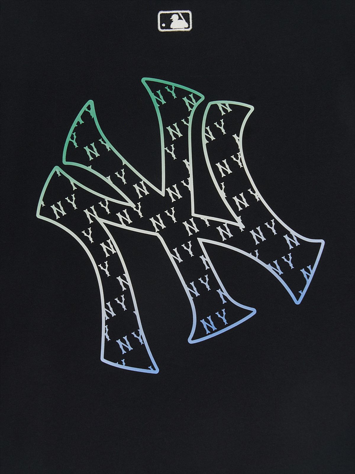 엠엘비 키즈(MLB KIDS) 클래식 모노그램 그라데이션 빅럭스 티셔츠 NY (Black)