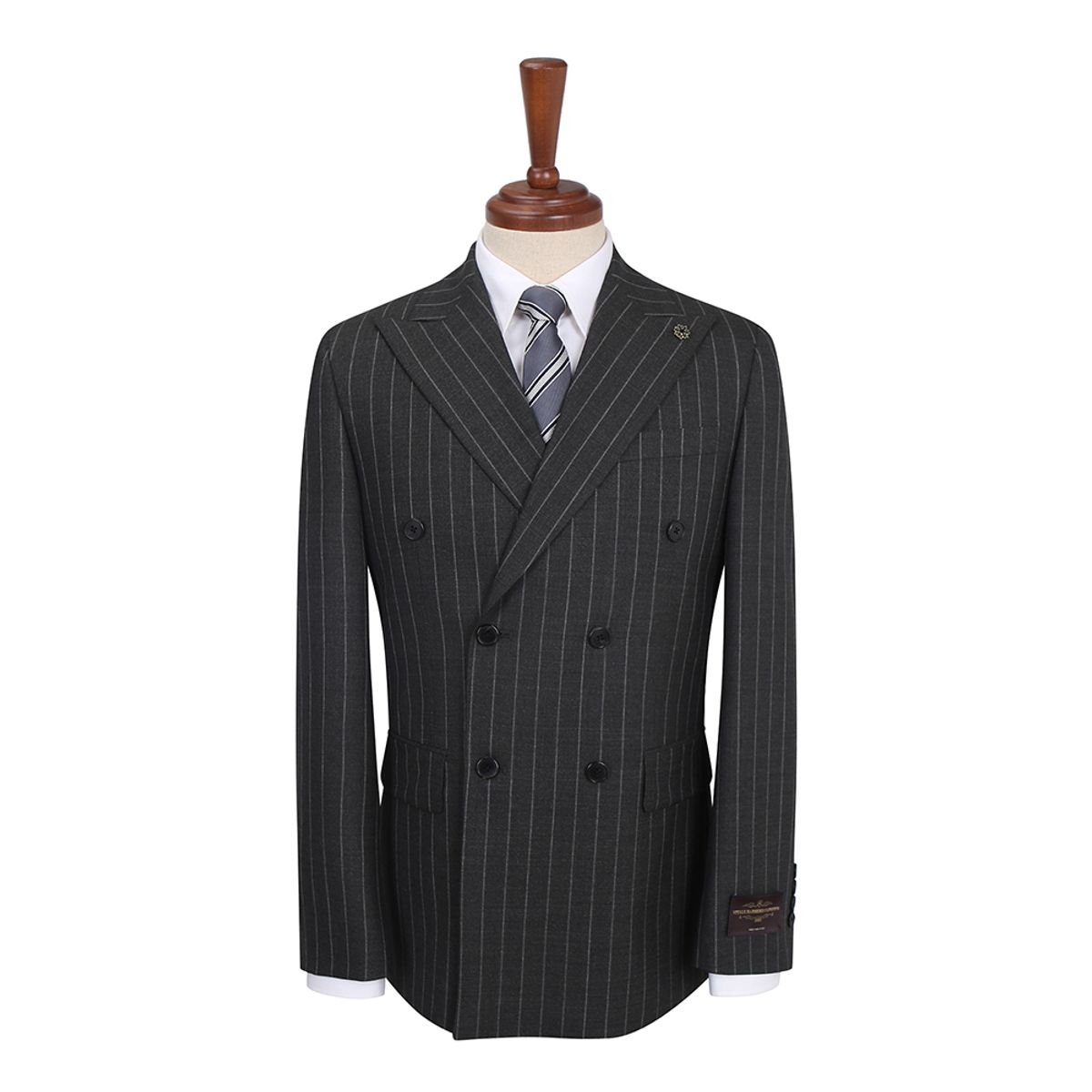 파렌하이트(FAHRENHEIT) [GRANDCRU]CANONICO LUX STRIPE 더블 브레스티드 수트 (FIJAA2171)