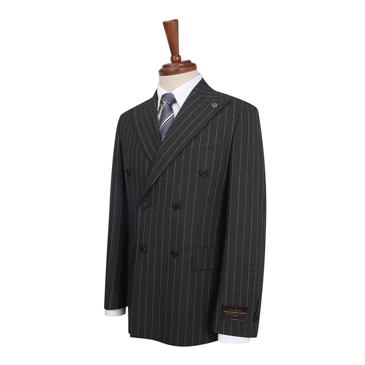 파렌하이트(FAHRENHEIT) [GRANDCRU]CANONICO LUX STRIPE 더블 브레스티드 수트 (FIJAA2171)