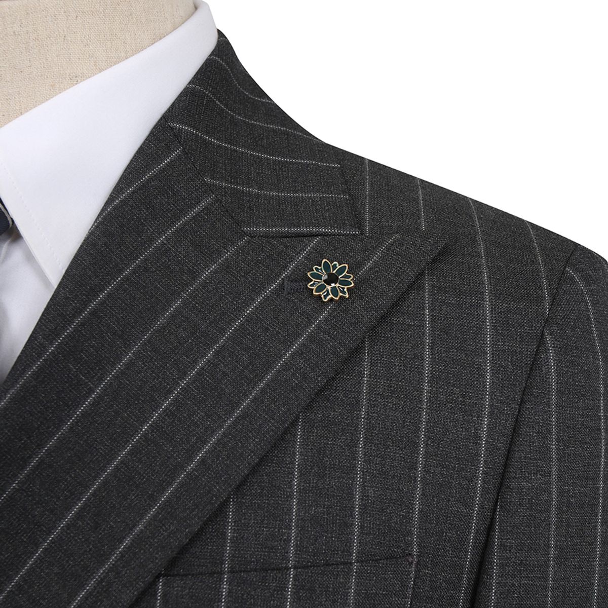파렌하이트(FAHRENHEIT) [GRANDCRU]CANONICO LUX STRIPE 더블 브레스티드 수트 (FIJAA2171)