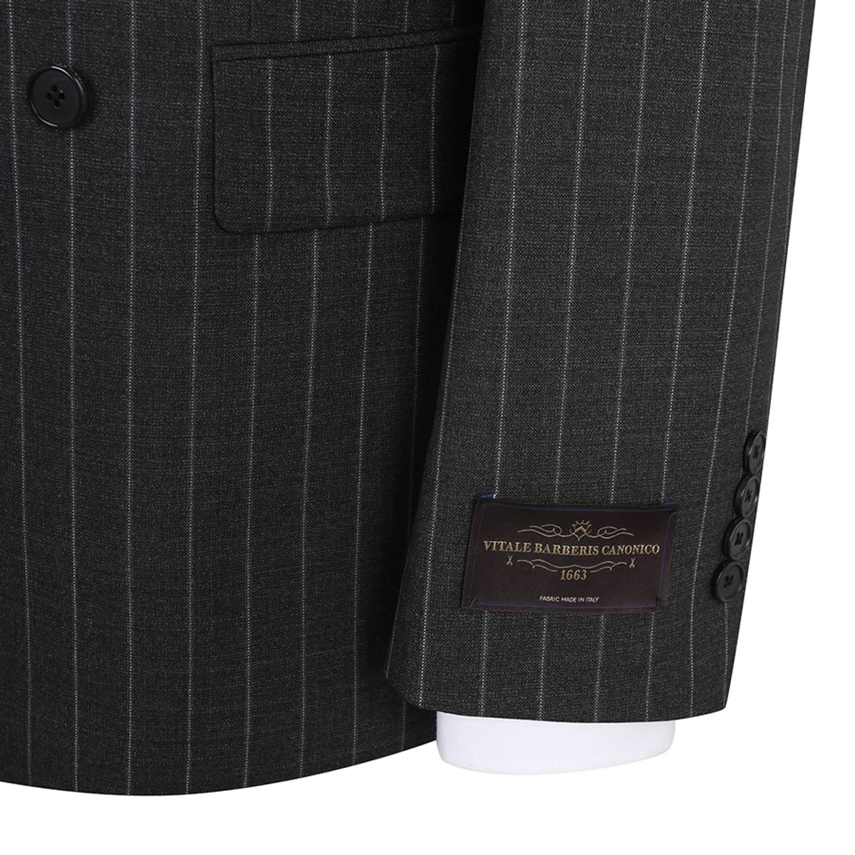 파렌하이트(FAHRENHEIT) [GRANDCRU]CANONICO LUX STRIPE 더블 브레스티드 수트 (FIJAA2171)