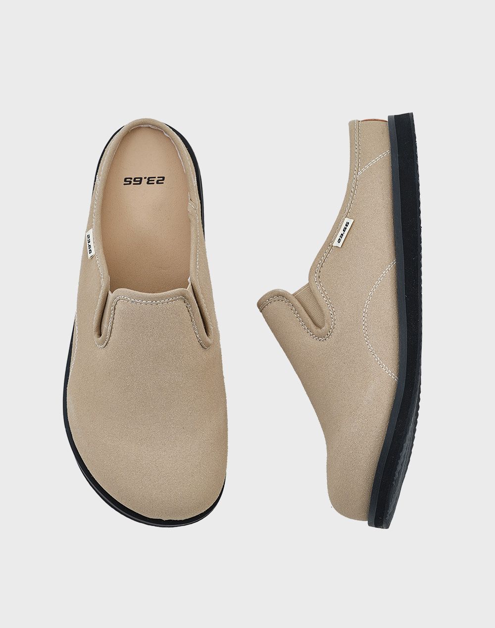【23.65】25SS★ POLKA3 S/S SLIPPERS MUSINSA | 23.65 Polka3 S/S Suede Slippers - Deep Beige
