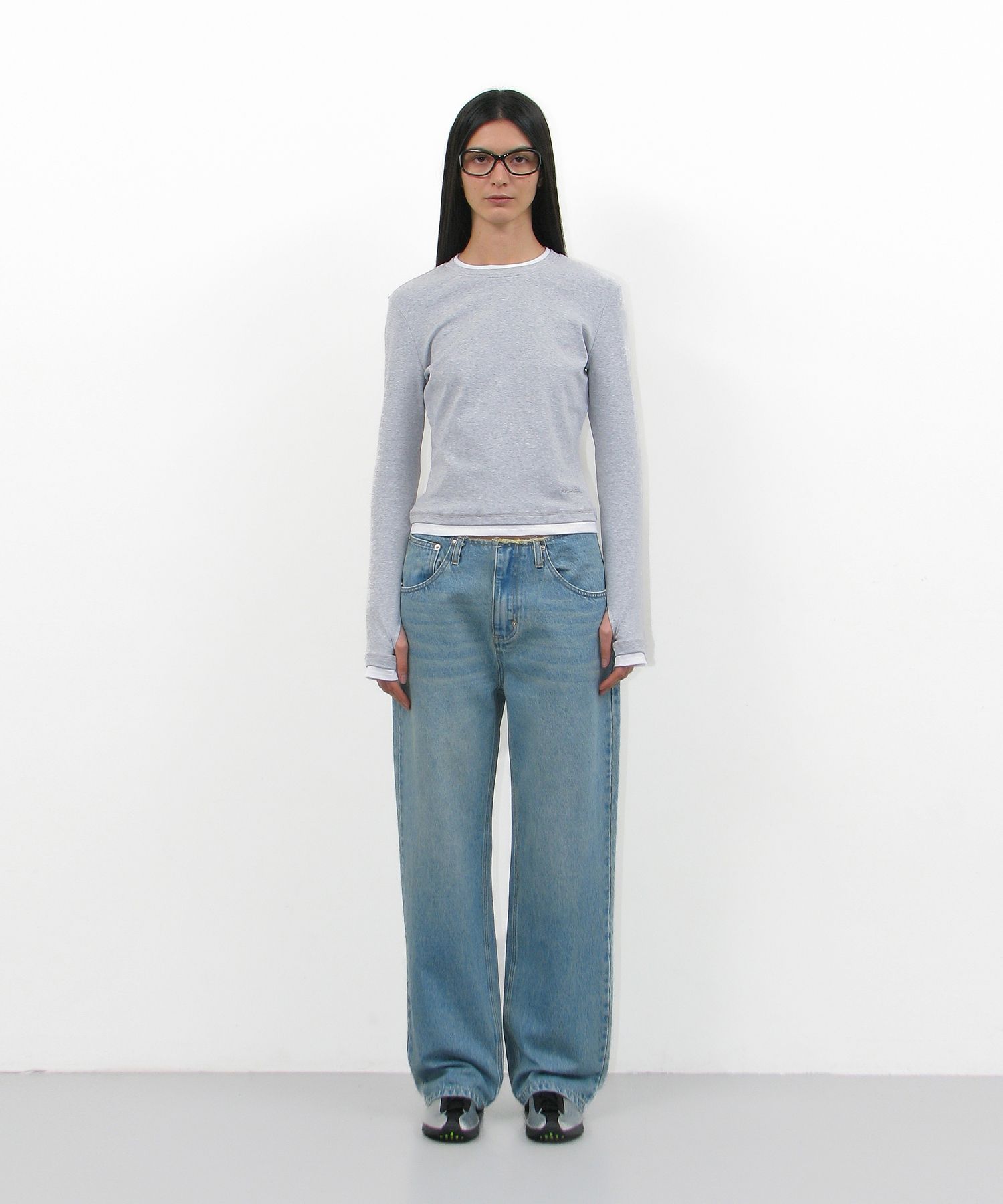 MUSINSA | PARTIMENTO WOMEN Cutoff Waist Dot Printed