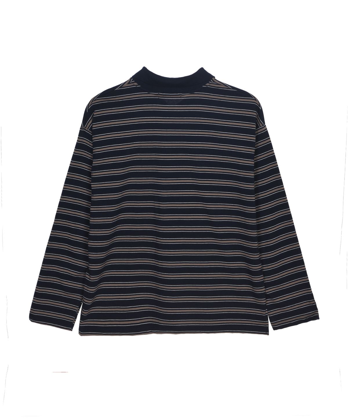 닉앤니콜(NICK&NICOLE) SIGNATURE LOGO STRIPE PK SLEEVE_NAVY